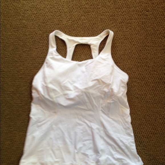 Lululemon white sports tank