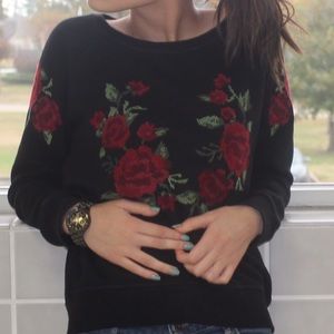 Floral crewneck