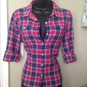 Plaid button Shirt