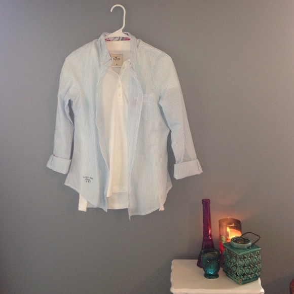 Women's button up polo shirt