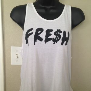 White Razorback Tank Size Small