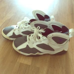 Jordan 7's Gray/Purple/White