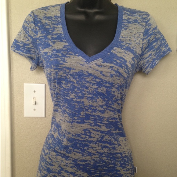 Grey and black Soffee shirt.