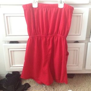 Red/pink romper