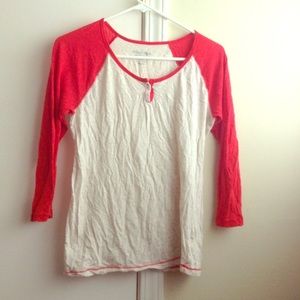 Old navy- red baseball tee