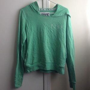 Victoria's Secret- PINK- green hoodie