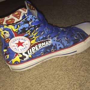 BARELY USED Man of Steel High Tops Converse.