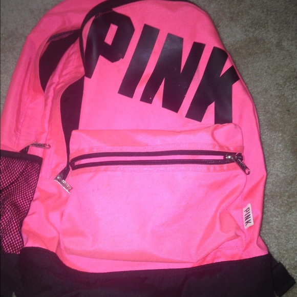 Victoria's Secret Handbags - VS pink backpack hot pink