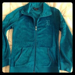 BCBG teal velour jogger!