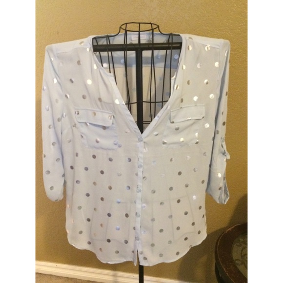 Polka dot blouse