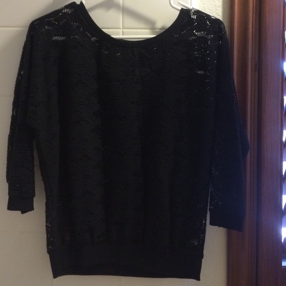 Crochet patter black sweater
