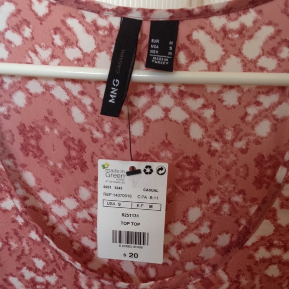 Tribal Design Pink Tank Top - Picture 4 of 4