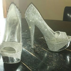 Silver heels