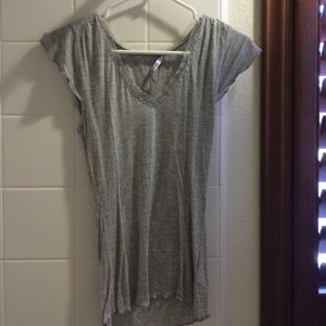 Grey flowy shirt