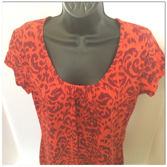 Animal print top by Merona