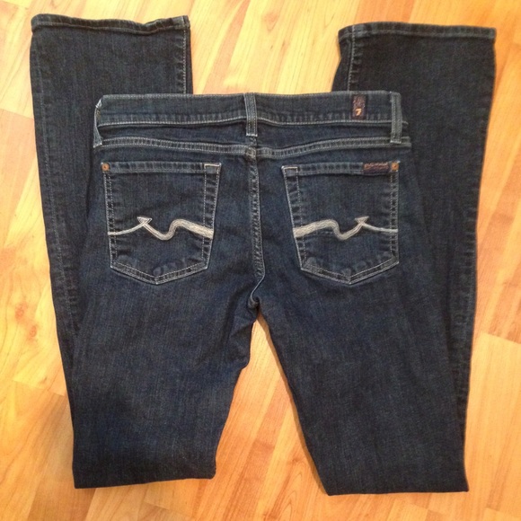 7 For All Mankind bootcut dark jeans size 28