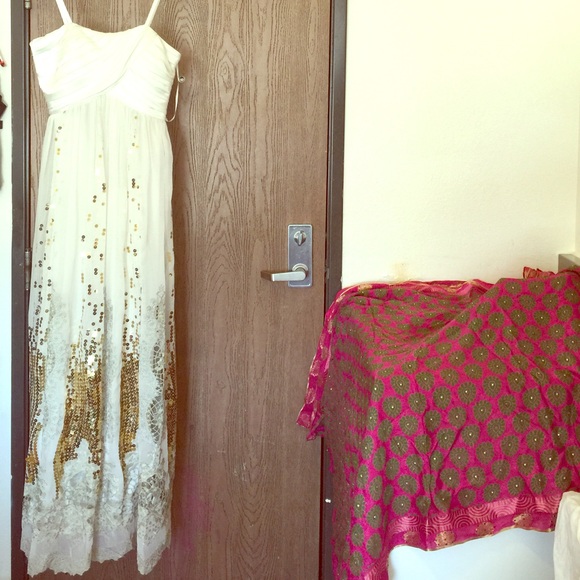 ONE OF A KIND white formal dress