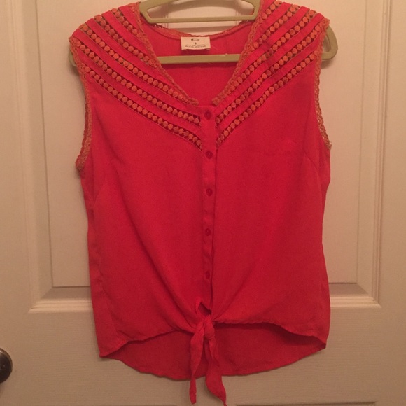 Orange Pins And Needles Shirt