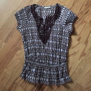 Brown & Cream top XL