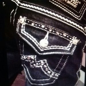 Miss Me skinny blk jeans. New