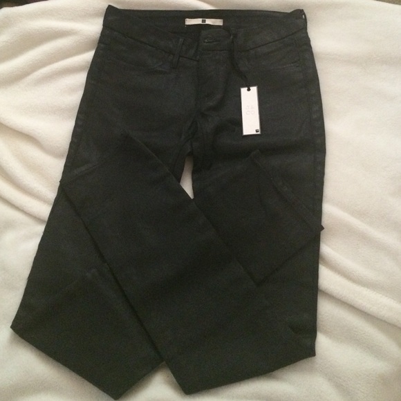 J&Co jeans coated black sz 25