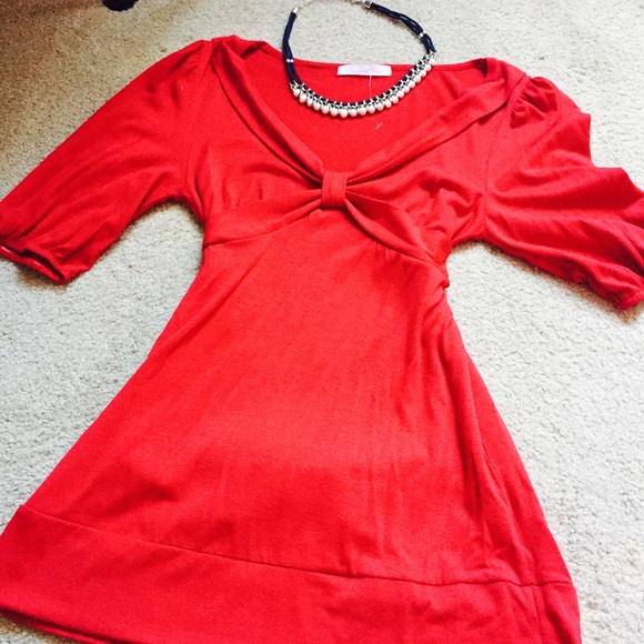 Charlotte Russe Red Top ❤️ - Picture 1 of 3