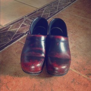 Red and Black Danskos