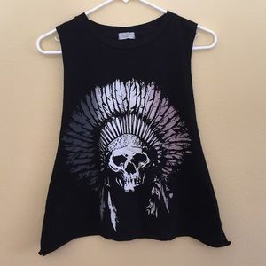 Brandy Melville Skull tank