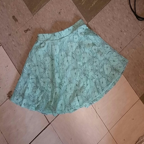 Blue Spring Skater Skirt