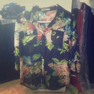 Floral Sheer Blouse