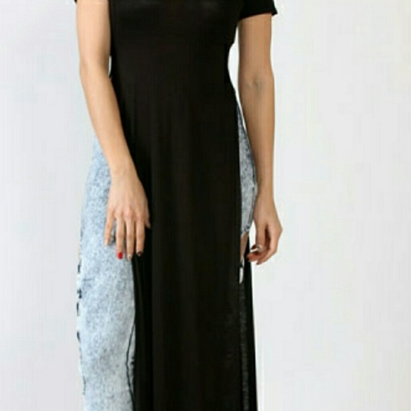 Double sit maxi dress