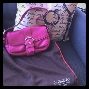 Magenta Coach Handbag