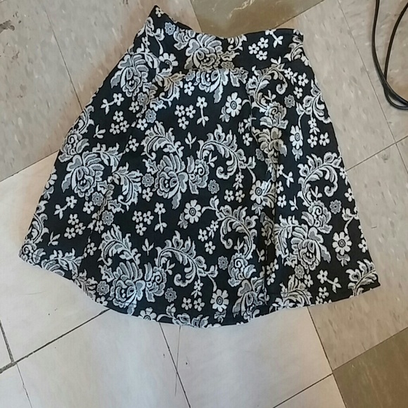 Floral skater skirt