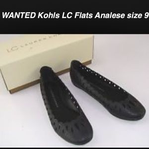 WANTED Kohls LC Lauren Conrad Flats Analese Sz9