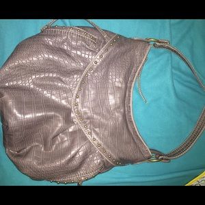 Gray shoulder purse!
