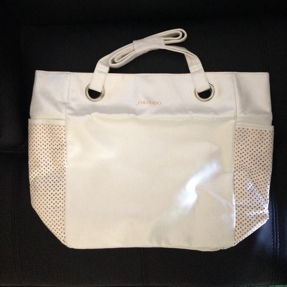 Brand New White Shiseido tote