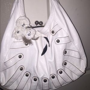 White spring shoulder purse!
