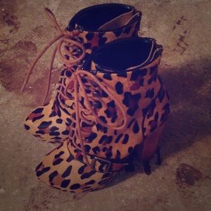 Steve Madden cheetah booties