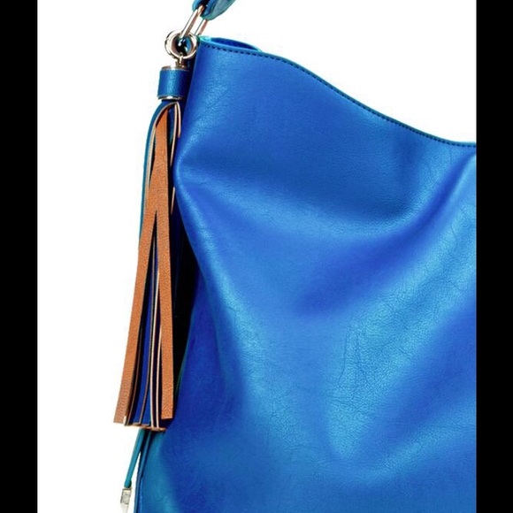 ⬇️Nwt/Just Fab/Large Tote/Cobalt Blu/In VIP LINE/ - Picture 3 of 4