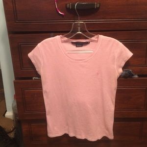 Light Pink Stripped Crop Top