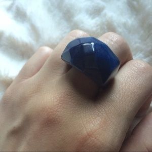 Blue stone statement ring