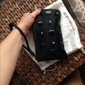 BCBG Maxazria black clutch
