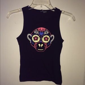 Graphic Monkey Tank Top