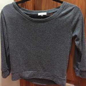 3/4 sleeve lace back top