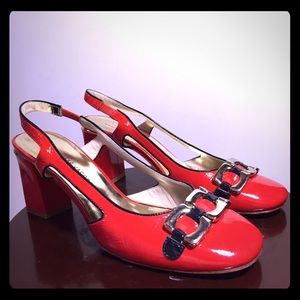 Marc by Marc red patent leather shoes