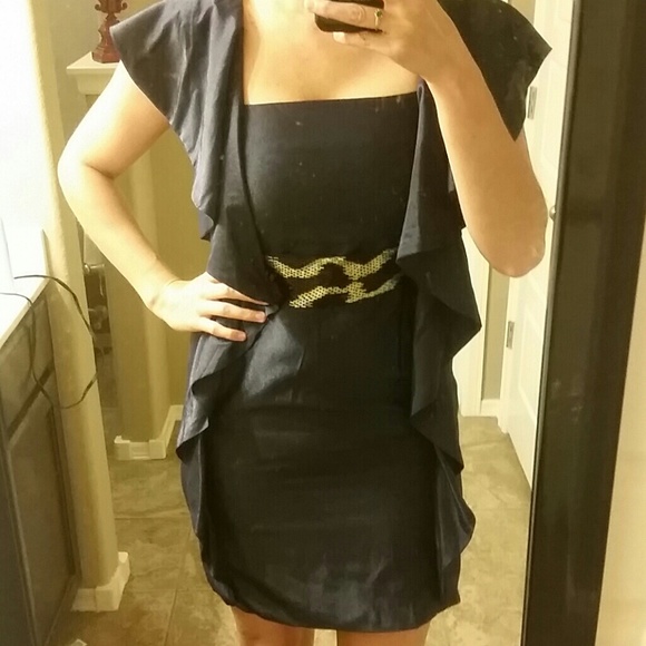 Navy blue MM couture