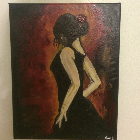 Oil hand painted portrait