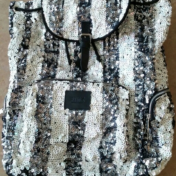 Rare Victoria's Secret Sequin Backpack - Picture 2 of 3