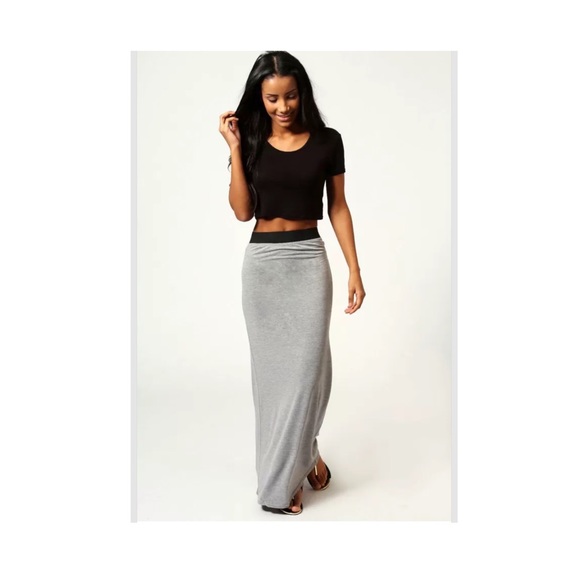 Grey Maxi Skirt