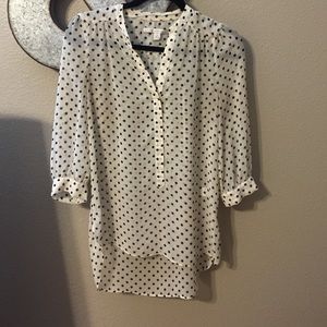 LC lauren Conrad sheer blouse